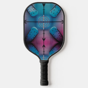 Precision Target Aqua Dot Grid Pro Pickleball  Paddle