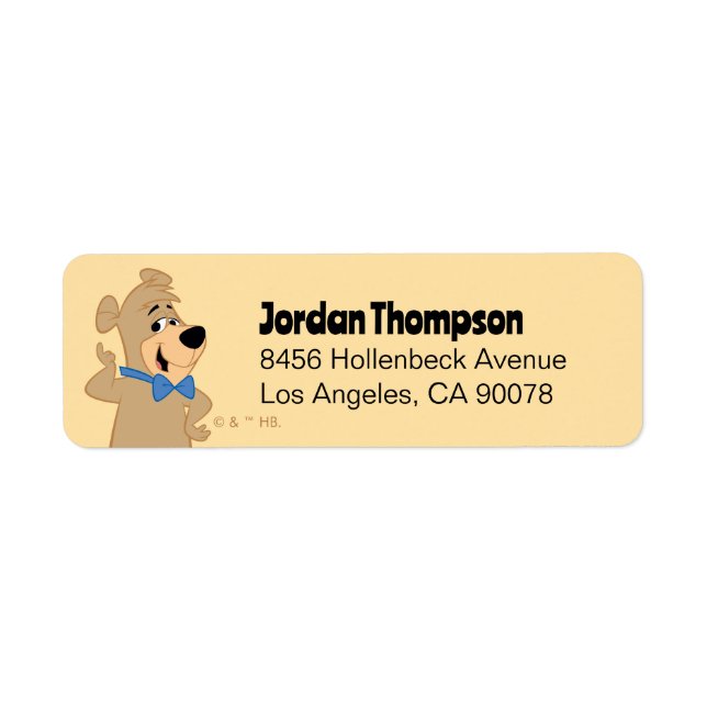 Precocious Boo-Boo Bear Return Address Label (Front)