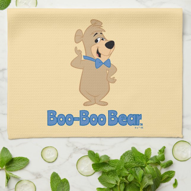 Precocious Boo-Boo Bear Tea Towel (Folded)