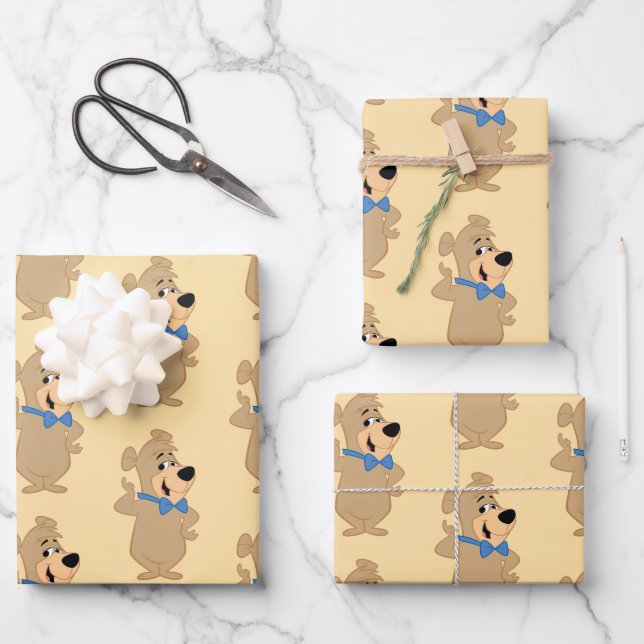 Precocious Boo-Boo Bear Wrapping Paper Sheet (Front)