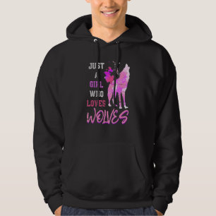 Predator Animal Howling Wolf Women Girls Colourful Hoodie