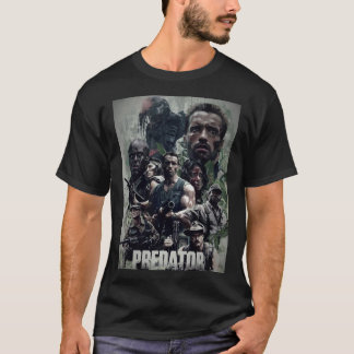 Predator by Arnold Schwarzenegger Movie Poster Sti T-Shirt