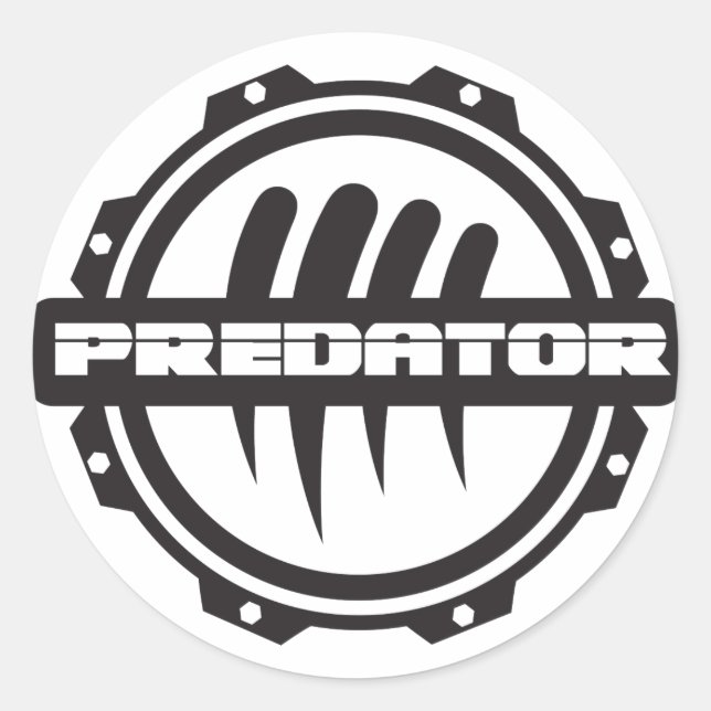 Predator Inc. Gear Logo Classic Round Sticker (Front)