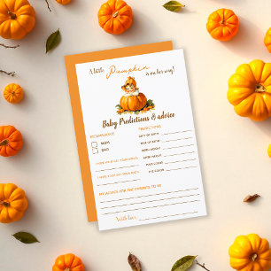 Predictions & Advice Baby Shower Girl Budge Card