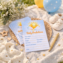 Predictions And Advice Baby Shower Party Games