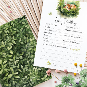 Predictions Baby Shower Game Advice Deer