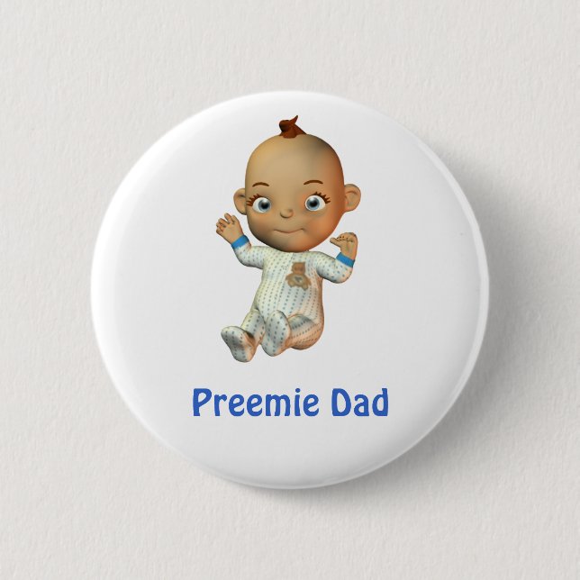 Preemie Dad button (Front)