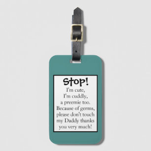 Preemie stroller tag