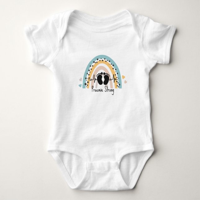 Preemie Strong Baby Bodysuit (Front)