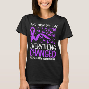 Preemie Warrior Ribbon Fight Prematurity Awareness T-Shirt