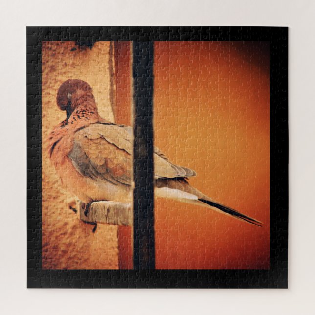 Preening Dove Jigsaw Puzzle (Vertical)