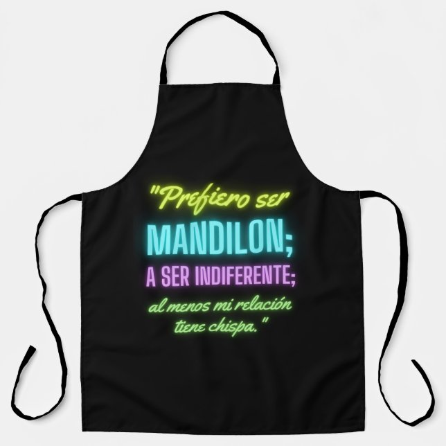 prefiero ser mandilon apron (Front)
