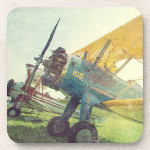 "Preflight Biplane" Aeroplane Coaster