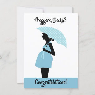 Preggers Custom Congratulations Card