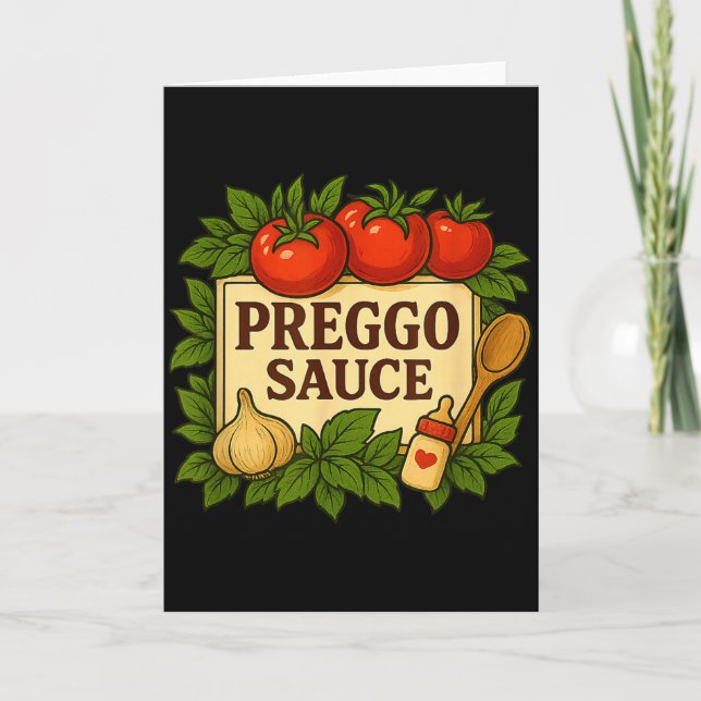 Preggo Sauce Costume Funny Pregnancy Announcement  (Front)