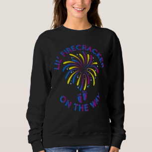 Pregnancy 4th Of July Lil Firecracker On The Way Sweatshirt