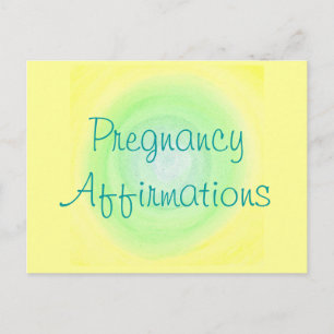 Pregnancy Affirmations, postcards