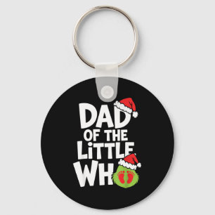Pregnancy Announcemen Dad Of The Little Who Key Ring