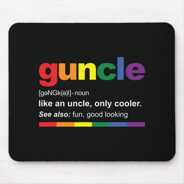Pregnancy Announcemen For Gay Uncle New Uncle  Mouse Pad (Front)
