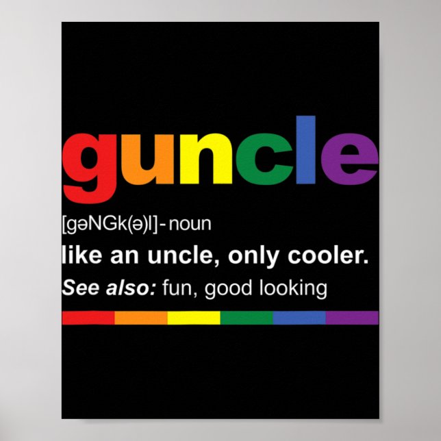 Pregnancy Announcemen For Gay Uncle New Uncle  Poster (Front)