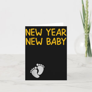 Pregnancy Announcemen - New Year New Baby Card