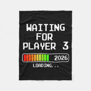 Pregnancy Announcement 2026 Waiting For Player 3 D Fleece Blanket