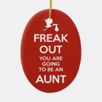 Pregnancy Announcement Aunt Ornament Christmas