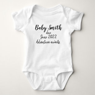 Pregnancy Announcement Baby Bodysuit