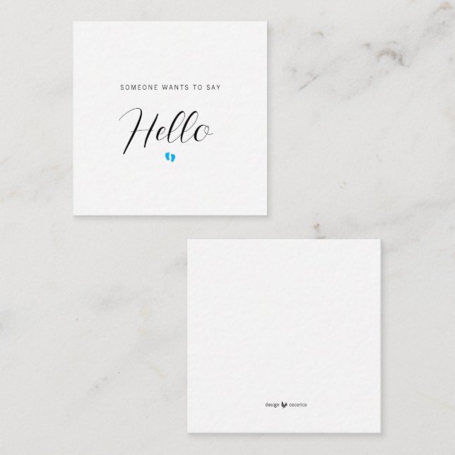 PREGNANCY ANNOUNCEMENT Baby Reveal Card (Front/Back)