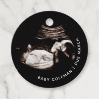 Pregnancy Announcement Baby Sonogram Photo Circle