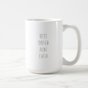 Pregnancy Announcement Best Sister Auntie Aunt Coffee Mug