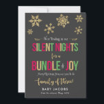 Pregnancy Announcement Christmas Card Rustic Frame<br><div class="desc">Pregnancy Announcement Christmas Photo Card Rustic Frame. 
All designs are © PIXEL PERFECTION PARTY LTD</div>