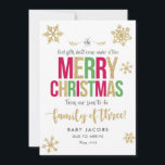 Pregnancy Announcement Christmas Card Simple Frame<br><div class="desc">Pregnancy Announcement Christmas Simple Frame. 
All designs are © PIXEL PERFECTION PARTY LTD</div>