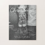 Pregnancy Announcement Christmas Photo Jigsaw Puzzle<br><div class="desc">Pregnancy Announcement Christmas Photo Jigsaw Puzzle.</div>
