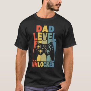 Pregnancy Announcement Dad Level Unlocked New Dadd T-Shirt