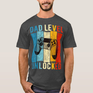 Pregnancy Announcement Dad Level Unlocked New Dadd T-Shirt