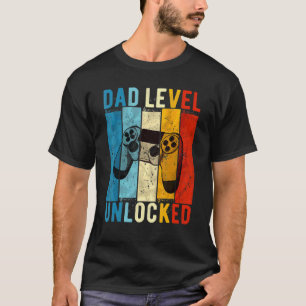 Pregnancy Announcement Dad Level Unlocked New Dadd T-Shirt