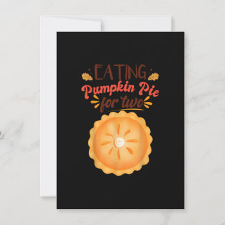 Pregnancy Announcement  Eating Pumpkin Pie For Two