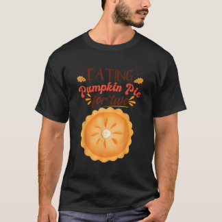 Pregnancy Announcement Eating Pumpkin Pie For Two T-Shirt