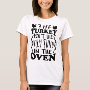 Pregnancy Announcement Expecting Mum Dad Thanksgiv T-Shirt