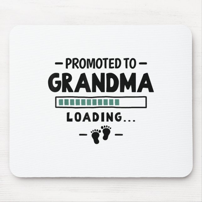 Pregnancy Announcement First Grandbaby - Promoted  Mouse Pad (Front)