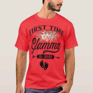 Pregnancy Announcement First Time glamma Est  T-Shirt