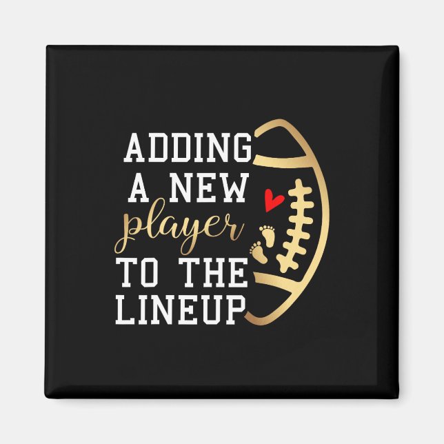 Pregnancy Announcement Football Thanksgiving Fall  Magnet (Front)