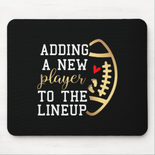 Pregnancy Announcement Football Thanksgiving Fall  Mouse Pad