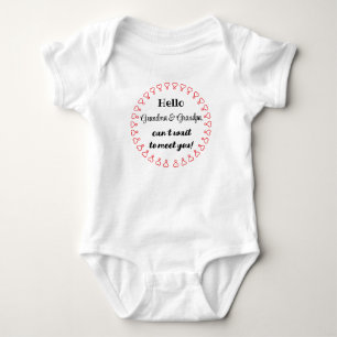 Pregnancy Announcement for Grandparents-To-Be, Baby Bodysuit