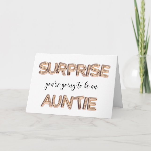 Pregnancy Announcement for sister auntie! (Front)