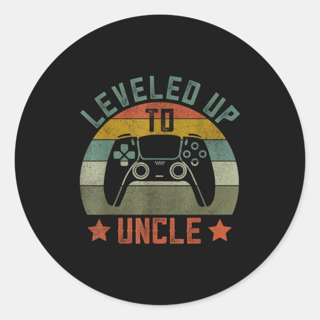 Pregnancy Announcement Gamer Apparel, Funny New Un Classic Round Sticker (Front)