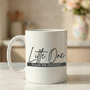 Pregnancy Announcement Gift Aunt Little One Coffee Mug