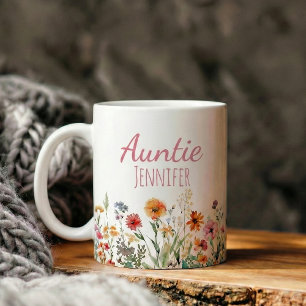 pregnancy announcement gift auntie coffee mug