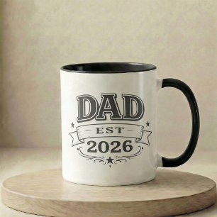 Pregnancy Announcement Gift Dad Est 2026 Mug